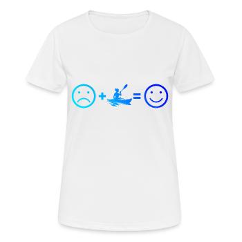 Kayak Homme Femme Kayak Canoë Kayak - T-shirt respirant Femme - blanc - Devant - AI Model Female 172 dark (172cm)