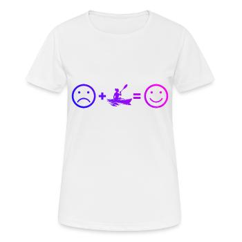 Kayak Kayak Femmes Hommes Kayak Canoë - T-shirt respirant Femme - blanc - Devant - AI Model Female 172 dark (172cm)