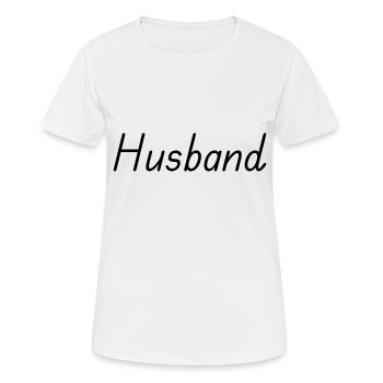 Husband - Women's Breathable T-Shirt - white - Front - AI Model Female 172 dark (172cm)