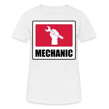 Mechaniker - Frauen T-Shirt atmungsaktiv - Weiß - Vorne - AI Model Female 172 dark (172cm)