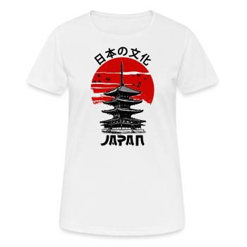 Japan Tower Red Sun - Women's Breathable T-Shirt - white - Front - AI Model Female 172 dark (172cm)