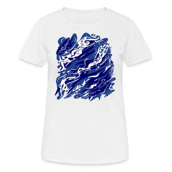 Sauvetage de l’océan - T-shirt respirant Femme - blanc - Devant - AI Model Female 172 dark (172cm)