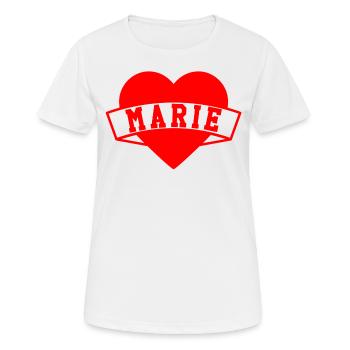 Marie Herzen - Women's Breathable T-Shirt - white - Front - AI Model Female 172 dark (172cm)