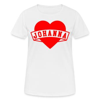 Johanna Herzen - T-shirt respirant Femme - blanc - Devant - AI Model Female 172 dark (172cm)