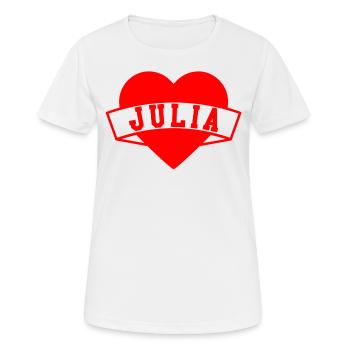 Julia Herzen - Women's Breathable T-Shirt - white - Front - AI Model Female 172 dark (172cm)