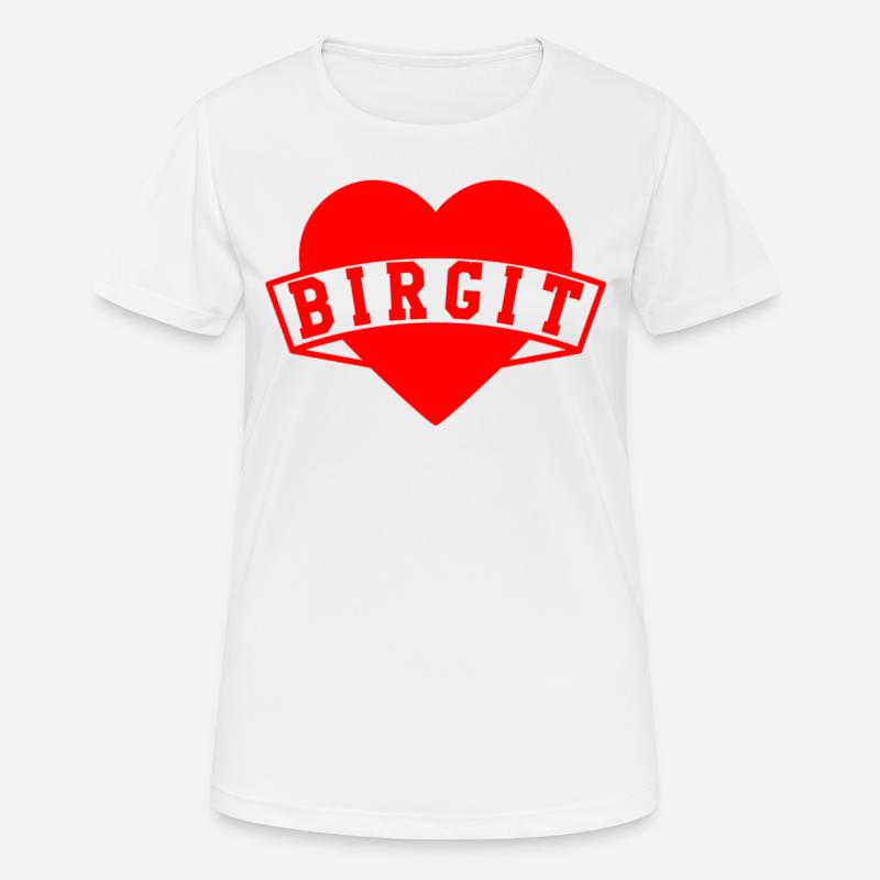 Birgit Herzen - Frauen T-Shirt atmungsaktiv - Weiß