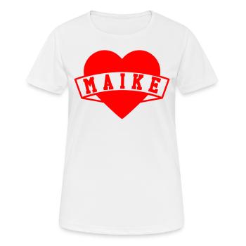 Contact Press / Media - Women's Breathable T-Shirt - white - Front - AI Model Female 172 dark (172cm)