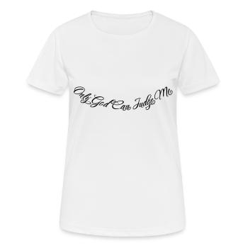 Only God Can Judge Me - Women's Breathable T-Shirt - white - Front - AI Model Female 172 dark (172cm)