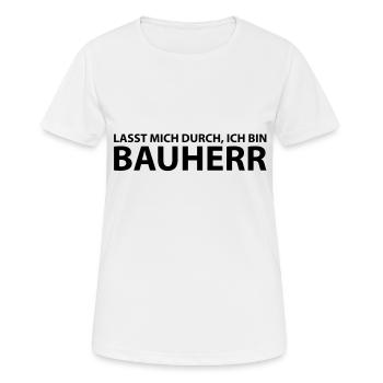 bauherr - Frauen T-Shirt atmungsaktiv - Weiß - Vorne - AI Model Female 172 dark (172cm)
