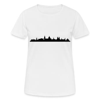 Skyline Salzburg - Frauen T-Shirt atmungsaktiv - Weiß - Vorne - AI Model Female 172 dark (172cm)