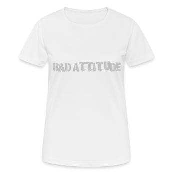 Bad Attitude - T-shirt respirant Femme - blanc - Devant - AI Model Female 172 dark (172cm)