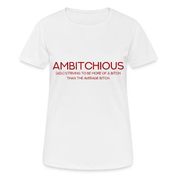 AMBITCHIOUS - Girl Gang Frauenpower - Frauen T-Shirt atmungsaktiv - Weiß - Vorne - AI Model Female 172 dark (172cm)