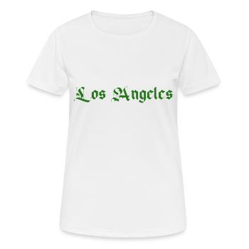 Los Angeles - Women's Breathable T-Shirt - white - Front - AI Model Female 172 dark (172cm)