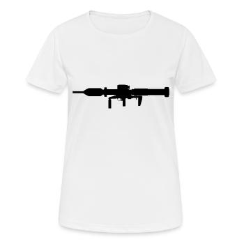 Bundeswehr Panzerfaust 3 EX - Frauen T-Shirt atmungsaktiv - Weiß - Vorne - AI Model Female 172 dark (172cm)
