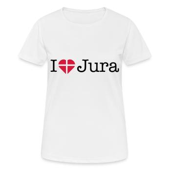 J’adore Jura - T-shirt respirant Femme - blanc - Devant - AI Model Female 172 dark (172cm)