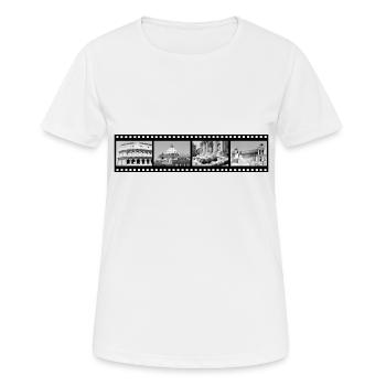Impressions de Rome - T-shirt respirant Femme - blanc - Devant - AI Model Female 172 dark (172cm)