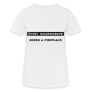 birthday present carpenter plumber - Frauen T-Shirt atmungsaktiv - Weiß - Vorne - AI Model Female 172 dark (172cm)