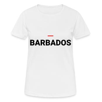 BARBADOS - Women's Breathable T-Shirt - white - Front - AI Model Female 172 dark (172cm)