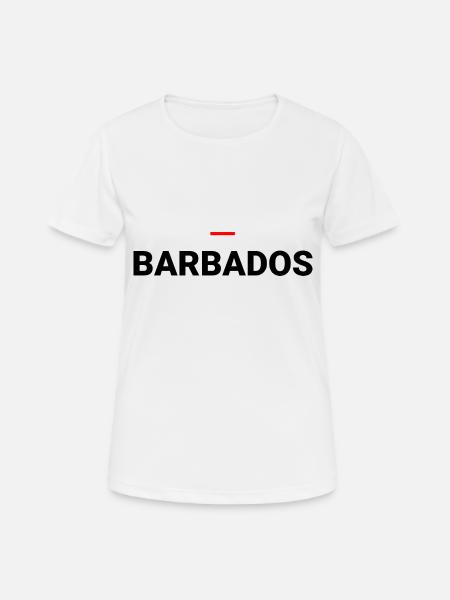 Barbados – Barbados-Typografie - Frauen T-Shirt atmungsaktiv - Weiß