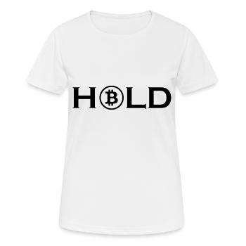 Bitcoin Trading Crypto Stocks - T-shirt respirant Femme - blanc - Devant - AI Model Female 172 dark (172cm)