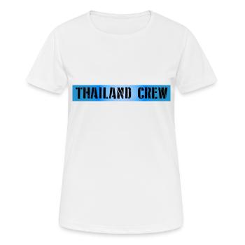 Thailand Crew - Frauen T-Shirt atmungsaktiv - Weiß - Vorne - AI Model Female 172 dark (172cm)