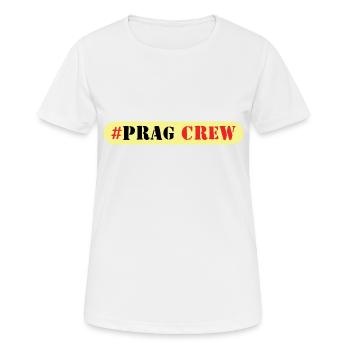 Prague Équipage - T-shirt respirant Femme - blanc - Devant - AI Model Female 172 dark (172cm)