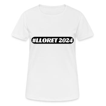 Lloret De Mar 2024 - T-shirt respirant Femme - blanc - Devant - AI Model Female 172 dark (172cm)