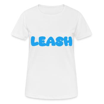 Leash Name Blue - Women's Breathable T-Shirt - white - Front - AI Model Female 172 dark (172cm)