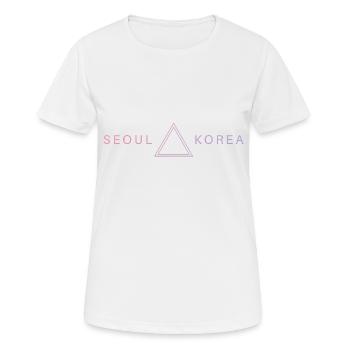 Séoul Corée - T-shirt respirant Femme - blanc - Devant - AI Model Female 172 dark (172cm)