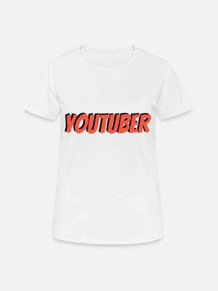 YouTuber - Women's Breathable T-Shirt - white