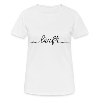 Coureur - T-shirt respirant Femme - blanc - Devant - AI Model Female 172 dark (172cm)