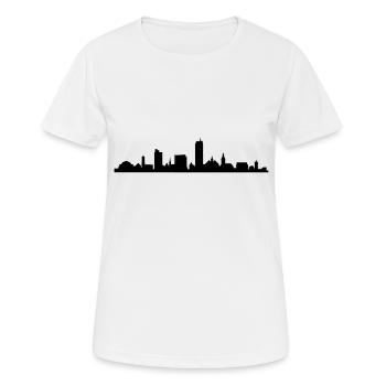 Skyline Jena - Frauen T-Shirt atmungsaktiv - Weiß - Vorne - AI Model Female 172 dark (172cm)