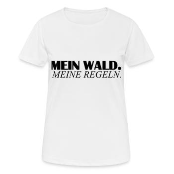 mein wald - Frauen T-Shirt atmungsaktiv - Weiß - Vorne - AI Model Female 172 dark (172cm)