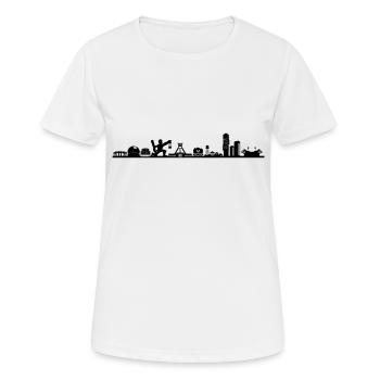 Skyline - Bochum Zeche - Frauen T-Shirt atmungsaktiv - Weiß - Vorne - AI Model Female 172 dark (172cm)