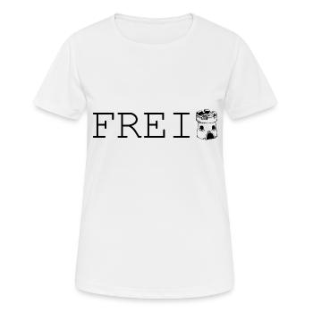 Freiburg - Frauen T-Shirt atmungsaktiv - Weiß - Vorne - AI Model Female 172 dark (172cm)