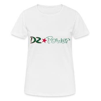 DZ Power - Women's Breathable T-Shirt - white - Front - AI Model Female 172 dark (172cm)