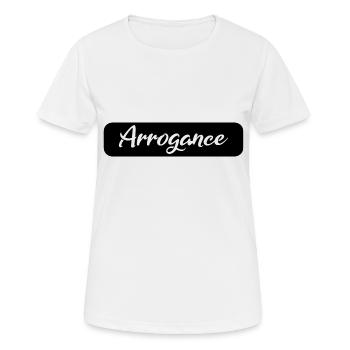 Arrogance Gift black - Women's Breathable T-Shirt - white - Front - AI Model Female 172 dark (172cm)