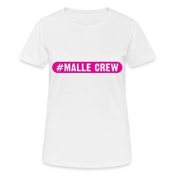 Malle Crew - Women's Breathable T-Shirt - white - Front - AI Model Female 172 dark (172cm)