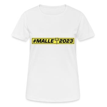 Malle 2023 - Women's Breathable T-Shirt - white - Front - AI Model Female 172 dark (172cm)