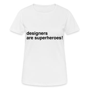 Designer Designerin Design 002 - Frauen T-Shirt atmungsaktiv - Weiß - Vorne - AI Model Female 172 dark (172cm)
