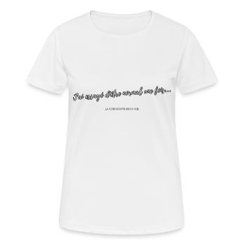 Normal - Frauen T-Shirt atmungsaktiv - Weiß - Vorne - AI Model Female 172 dark (172cm)