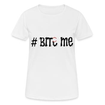 # ME : UN GOÛT DE RÉBELLION - T-shirt respirant Femme - blanc - Devant - AI Model Female 172 dark (172cm)