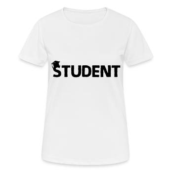 Doctorant - T-shirt respirant Femme - blanc - Devant - AI Model Female 172 dark (172cm)