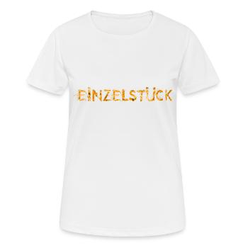 Einzelstück orange - Frauen T-Shirt atmungsaktiv - Weiß - Vorne - AI Model Female 172 dark (172cm)