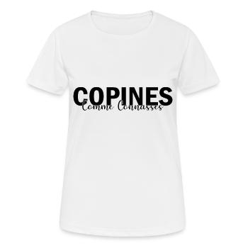 girlfriends as - Women's Breathable T-Shirt - white - Front - AI Model Female 172 dark (172cm)