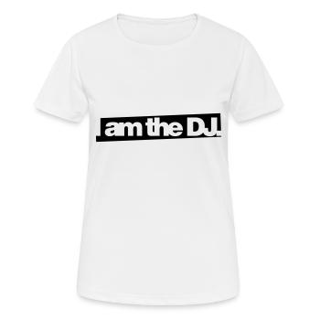 JE SUIS LE DJ - T-shirt respirant Femme - blanc - Devant - AI Model Female 172 dark (172cm)