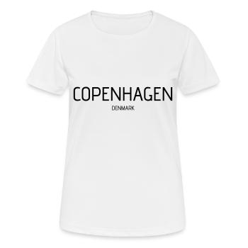 copenhague - T-shirt respirant Femme - blanc - Devant - AI Model Female 172 dark (172cm)