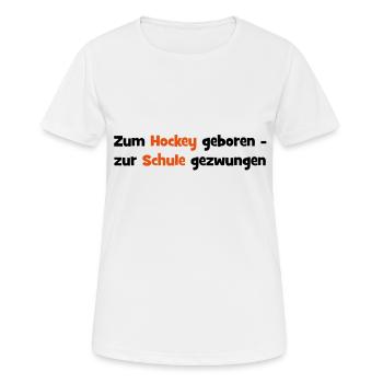 Hockey - Frauen T-Shirt atmungsaktiv - Weiß - Vorne - AI Model Female 172 dark (172cm)