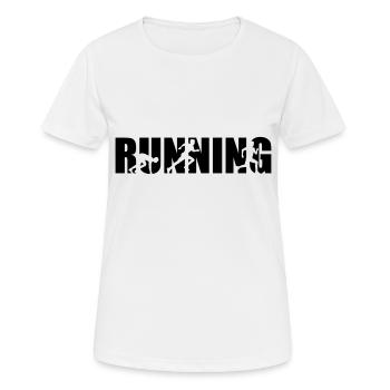 Running - T-shirt respirant Femme - blanc - Devant - AI Model Female 172 dark (172cm)
