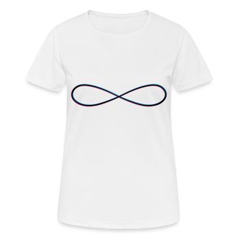 3d infini infini pour toujours illimité sans fin symb - T-shirt respirant Femme - blanc - Devant - AI Model Female 172 dark (172cm)
